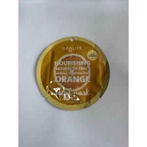 NEW SpaLife Nourishing Facial Mask - Orange - 0.81 oz ese8